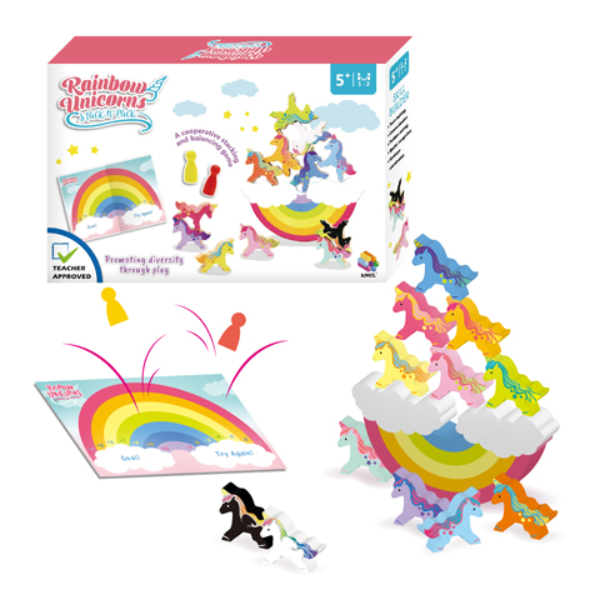 Rainbow Unicorns Stack n