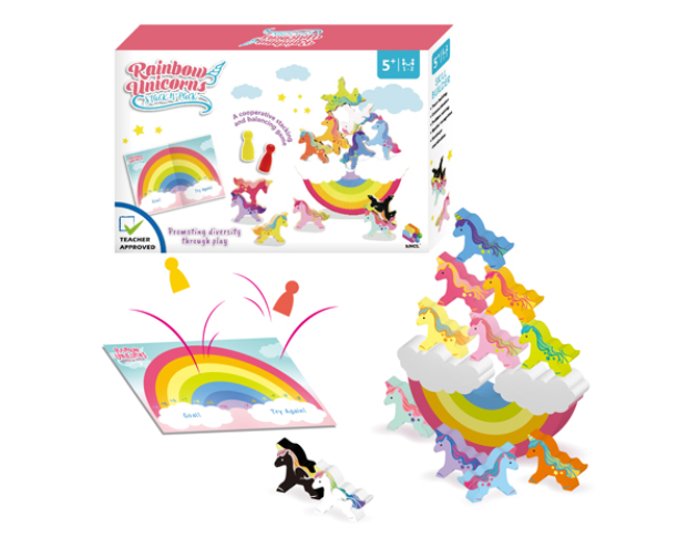 Rainbow Unicorns Stack n'Pack